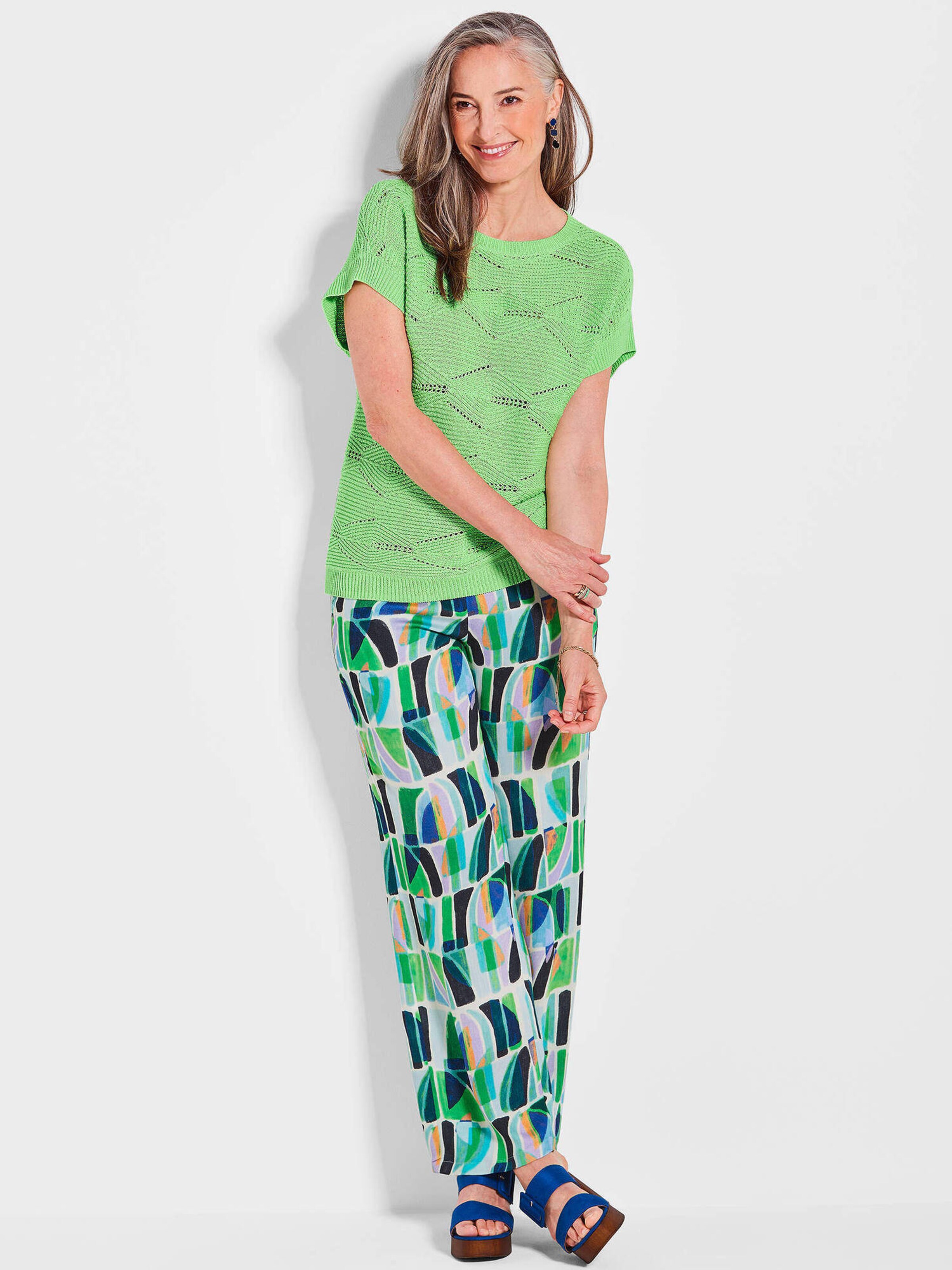 Pull-over Goldner en vert : devant