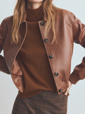 MANGO Sweater 'SIMONE' in Brown