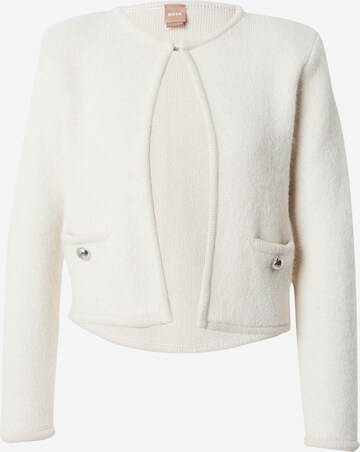 BOSS Knit cardigan 'Ficily' in White: front