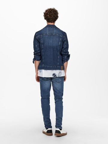 Veste mi-saison 'Come' Only & Sons en bleu