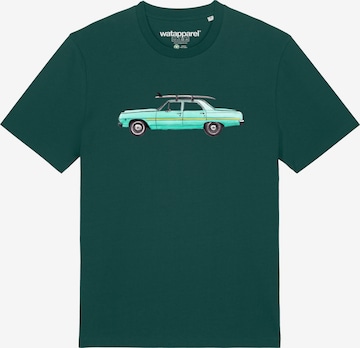 Watapparel Shirt 'Surf Car' in Green: front