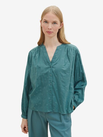 TOM TAILOR - Blusa en verde: frente