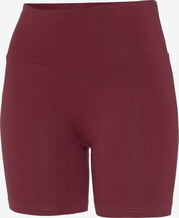 LASCANA Skinny Sporthose in Rot