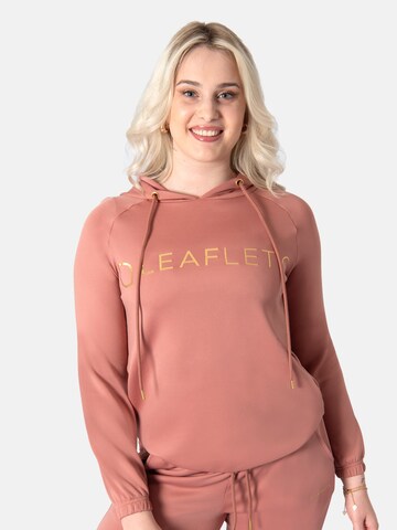 LEAFLETIC Sweatshirt 'Leafletic Women's Cropped Hoodie' in Pink