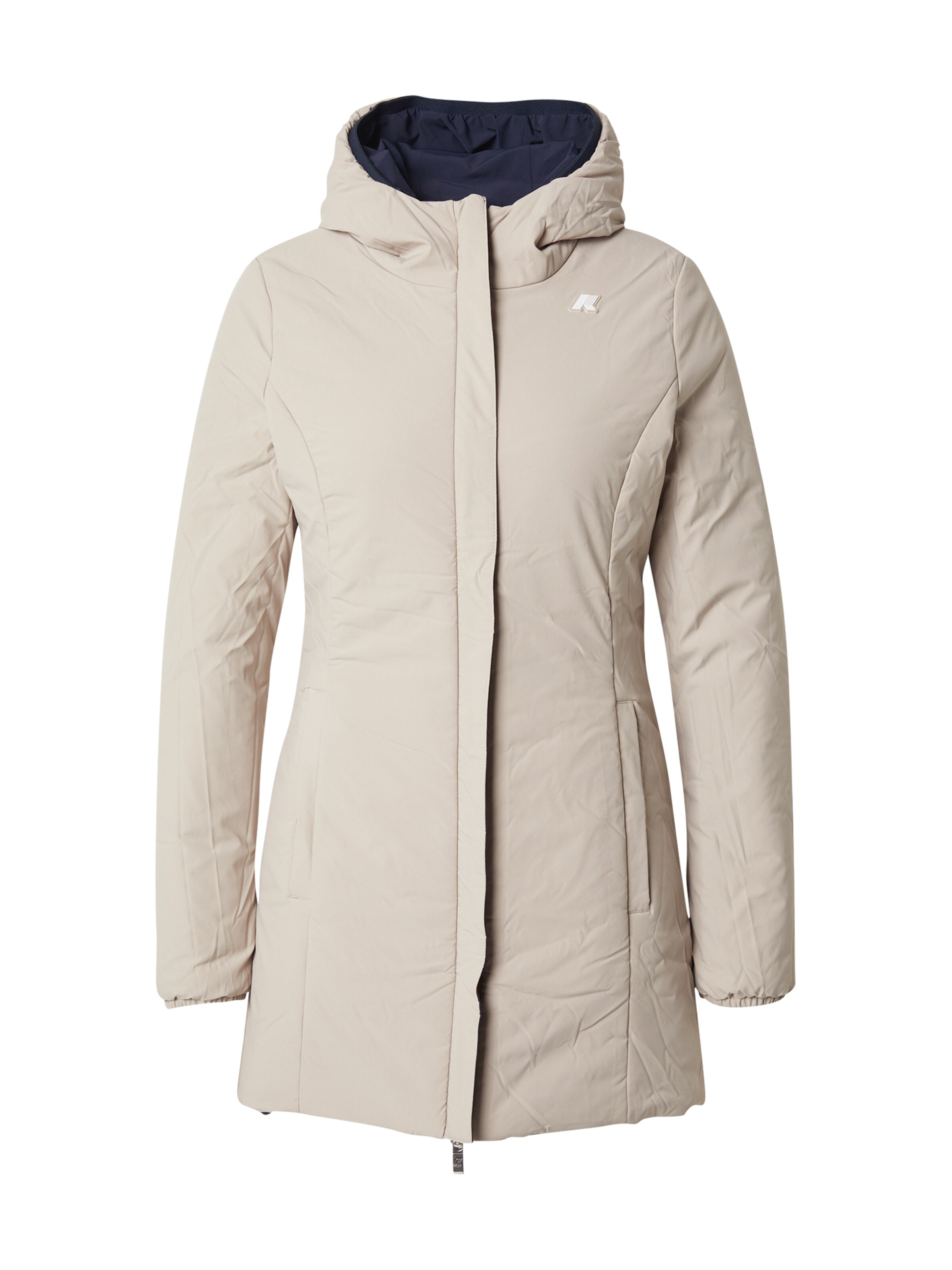 K-Way Λειτουργικό μπουφάν 'DENISE' σε μπεζ: μπροστά
