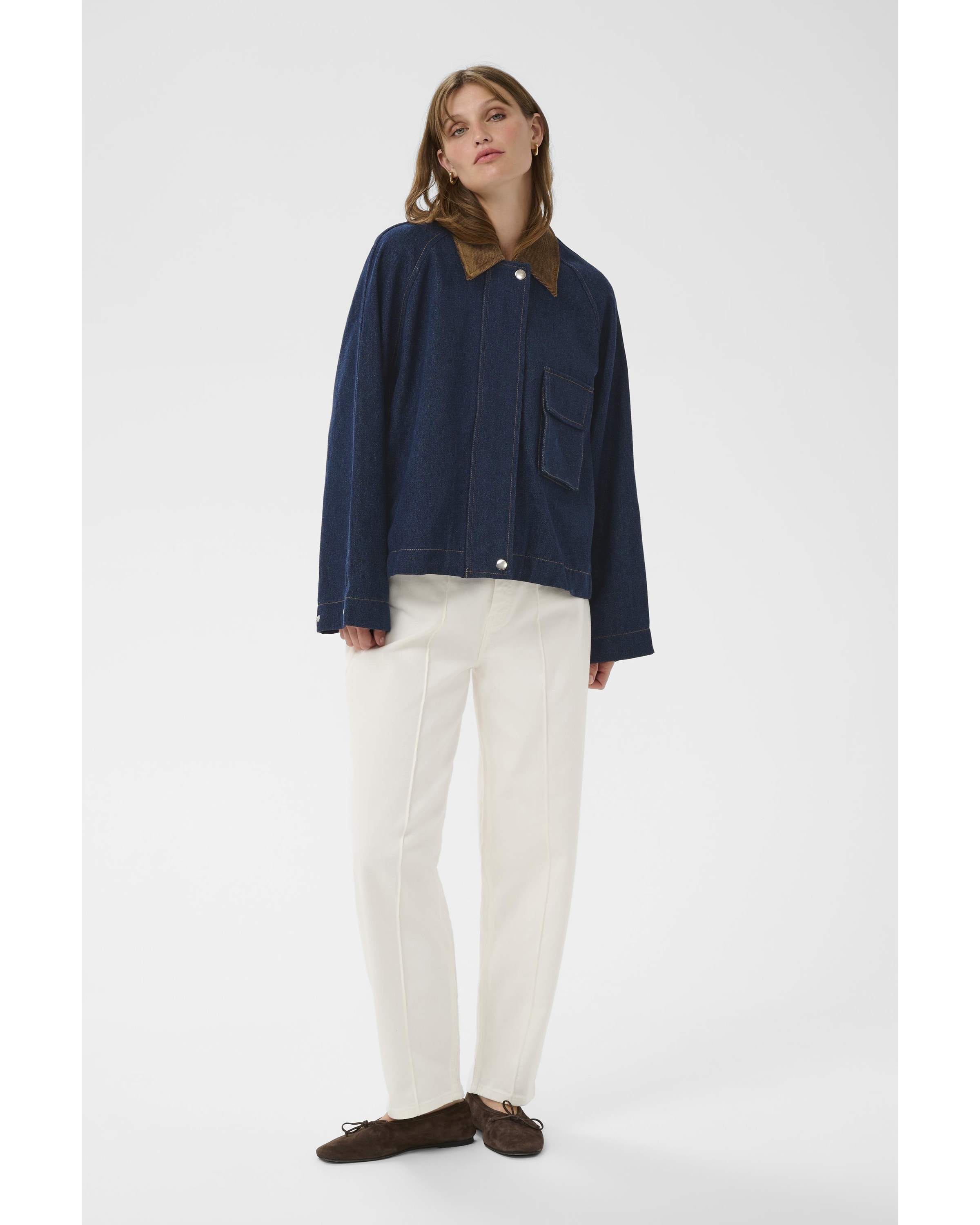 Veste mi-saison 'SLJannine' SOAKED IN LUXURY en bleu