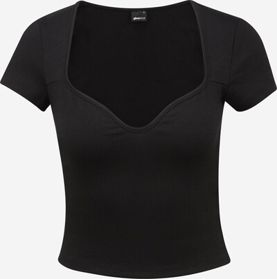 Gina Tricot Petite T-shirt 'Margot' en noir, Vue avec produit