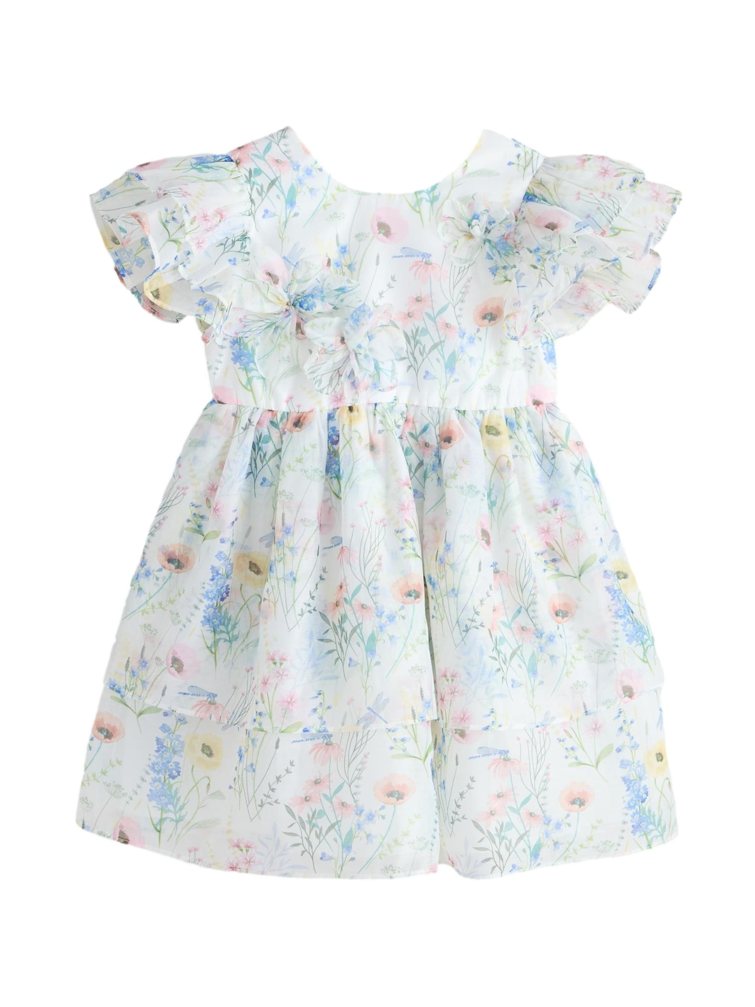 LAURA ASHLEY Dress in White: front