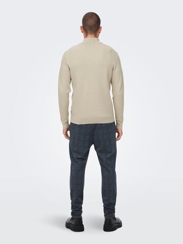 Only & Sons Sweater 'Phil' in Beige
