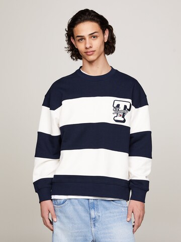 Tommy Jeans Sweatshirt in Blauw: voorkant