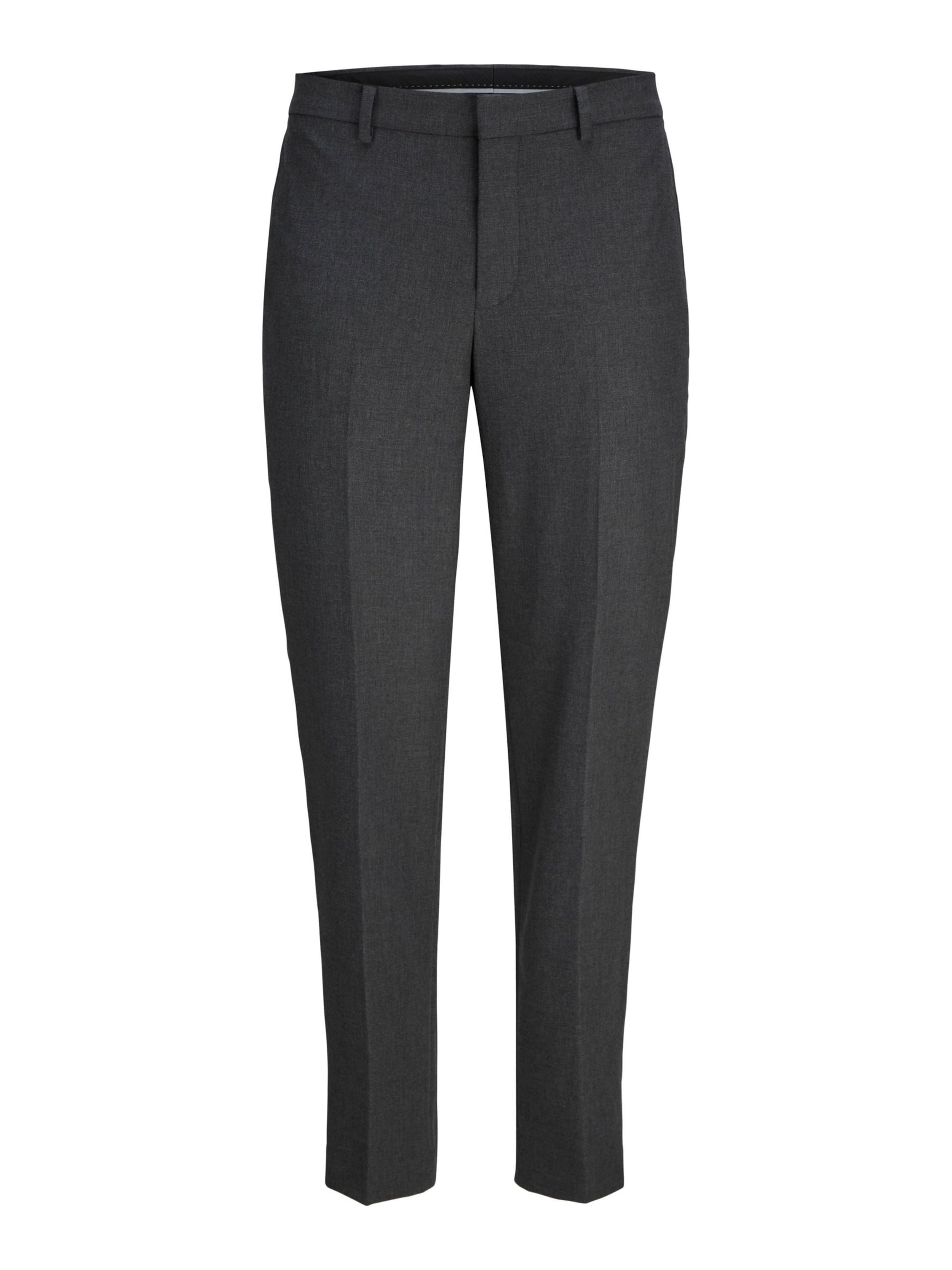 JACK & JONES Trousers with creases 'JPRTheo' in Grey: front