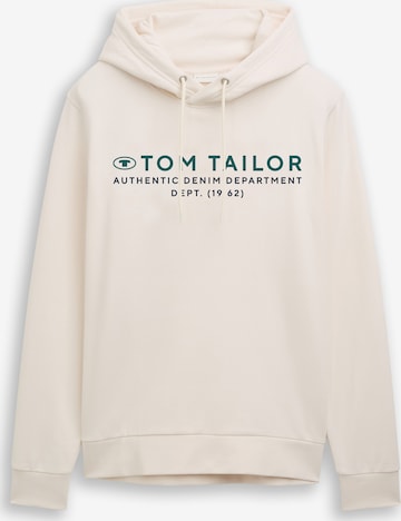 TOM TAILOR Свитшот в Белый: спереди