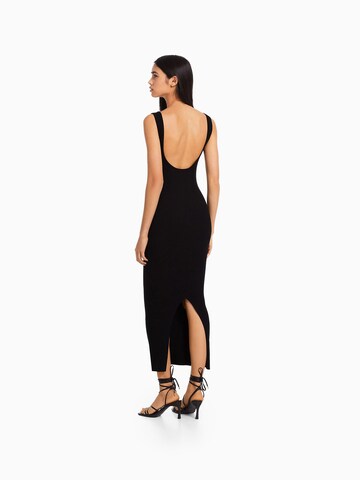 Bershka Knit dress in Black