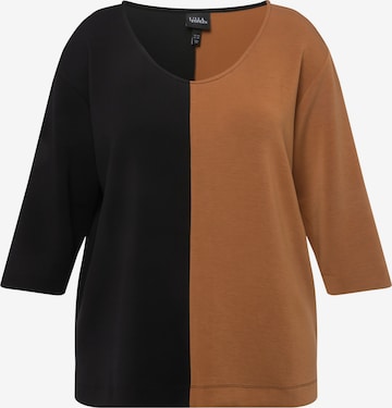 Ulla Popken Sweatshirt in Bruin: voorkant