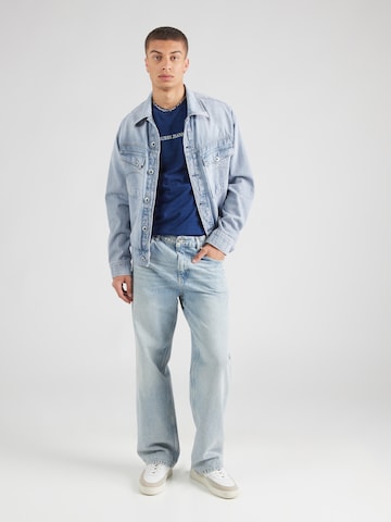 GUESS JEANS - Camiseta en azul
