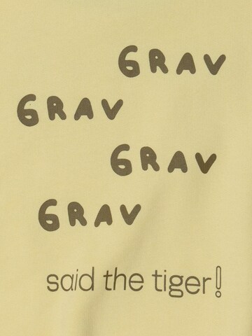 Maru + Bo - Sudadera 'SWEATSHIRT GRAV GRAV SLOGAN' en amarillo