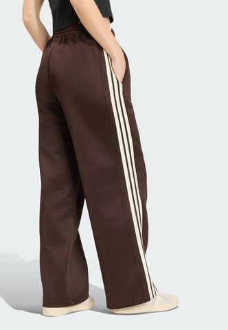 brūns ADIDAS SPORTSWEAR Vaļīgs piegriezums Sporta bikses 'Stadium'