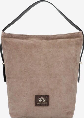 La Martina Shoulder Bag 'Adele' in Brown: front