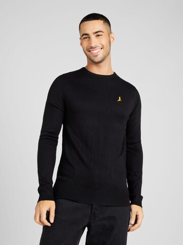 BRAVE SOUL Sweater in Black: front