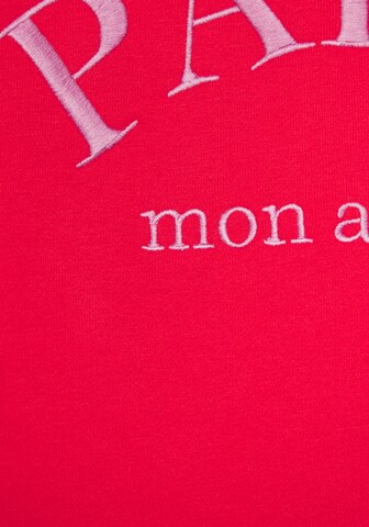 LASCANA Sweatshirt in Red