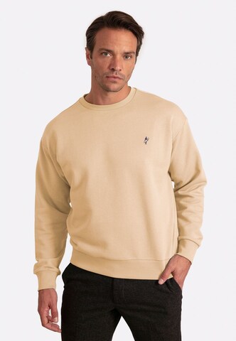 Jacey Quinn - Sweatshirt em bege: frente