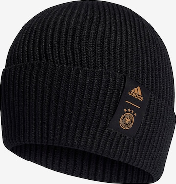 ADIDAS SPORTSWEAR Athletic Hat 'DFB' in Black: front