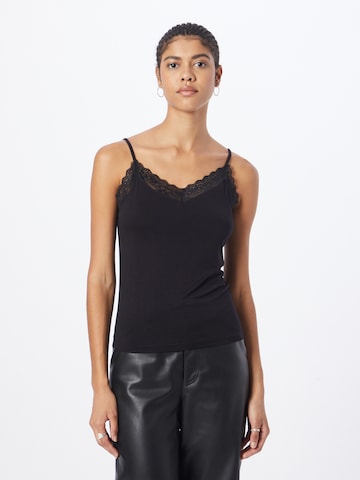 Peppercorn Top 'Rosalinda' in Black: front