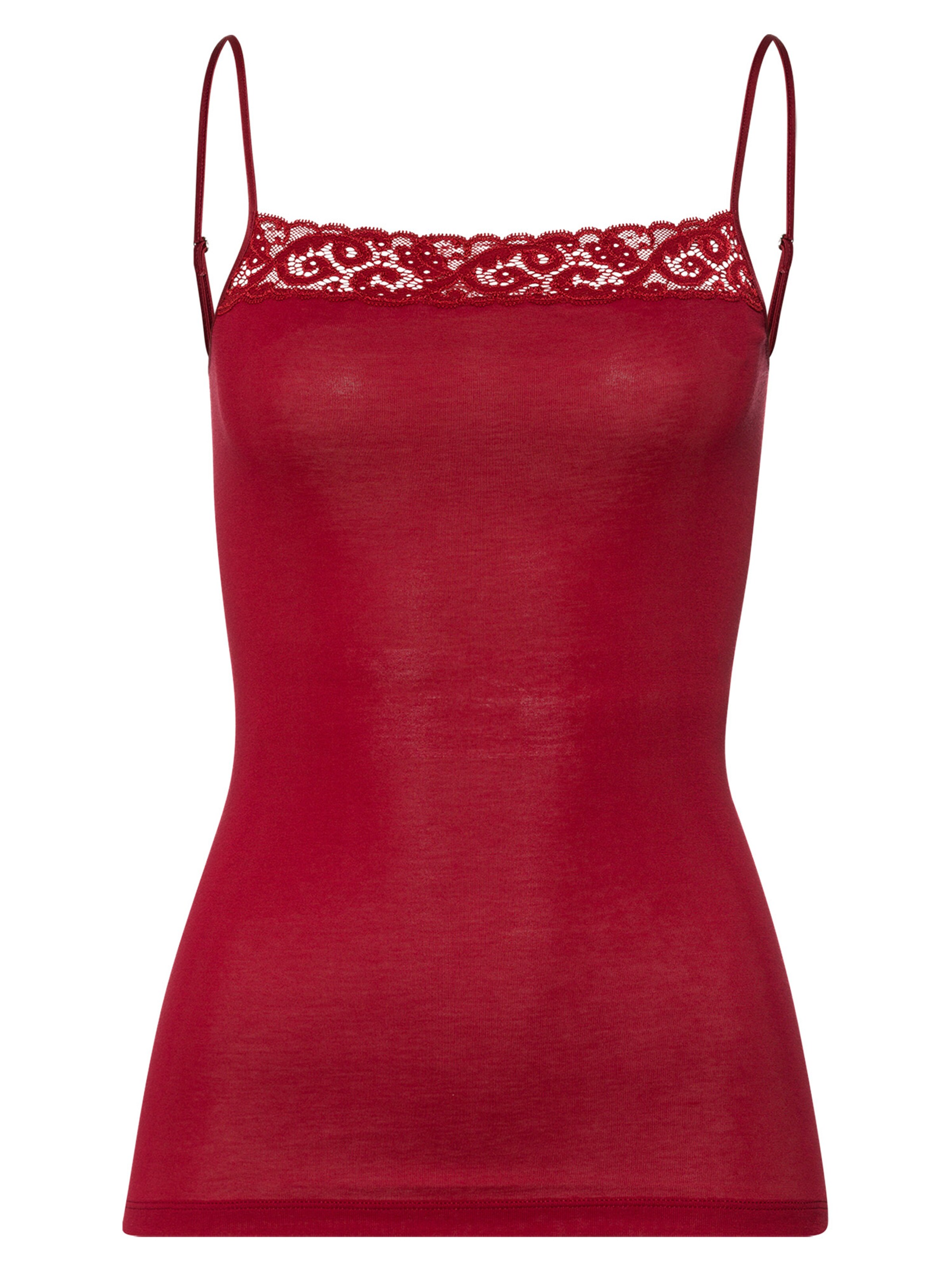 Hanro Undershirt 'Moments' in Red: front