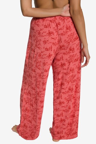 Wide Leg Pantalon de pyjama Ulla Popken en rose