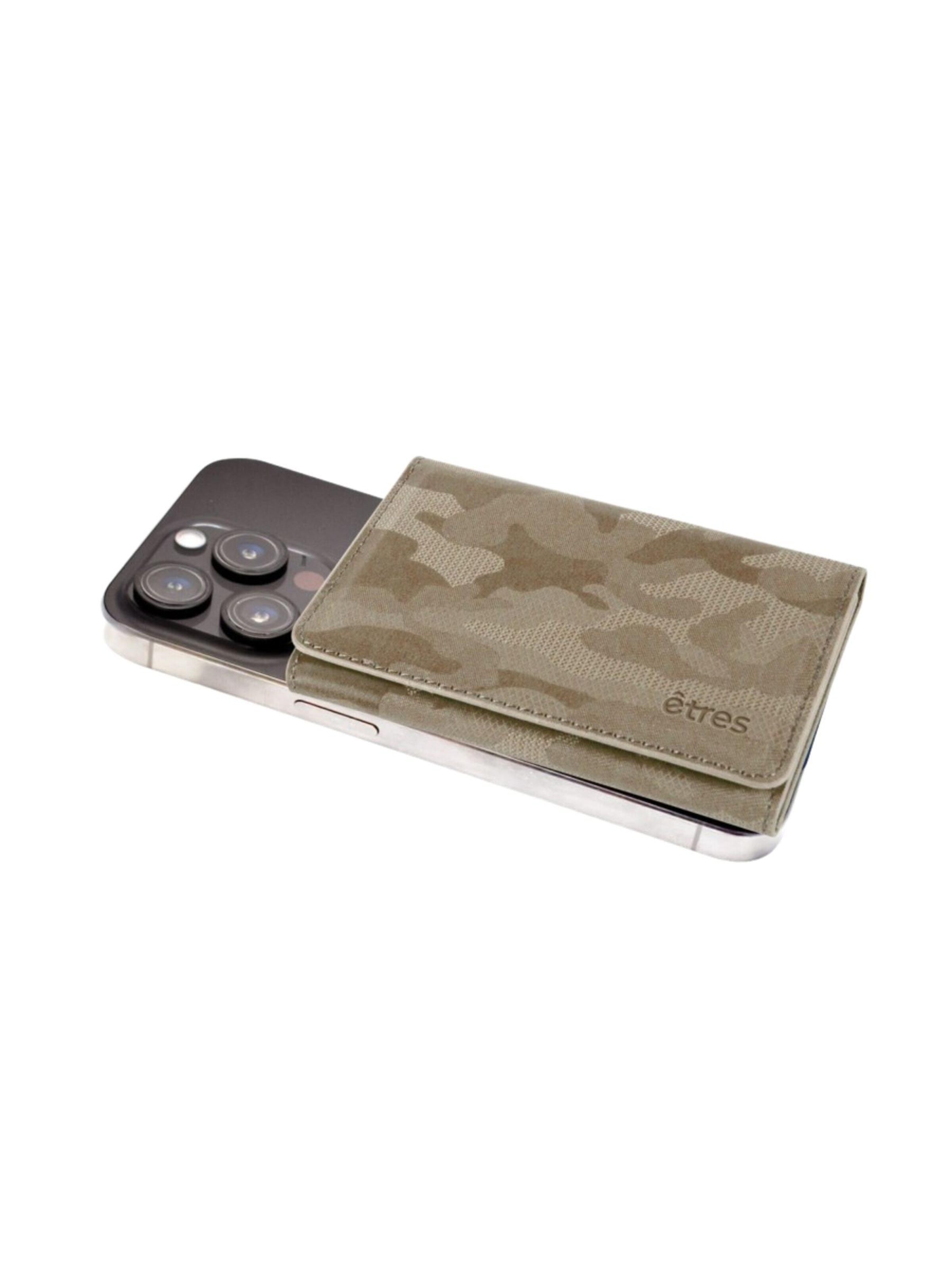Techmade Wallet 'Etres Smart Wallet - Flach • Camo' in Beige