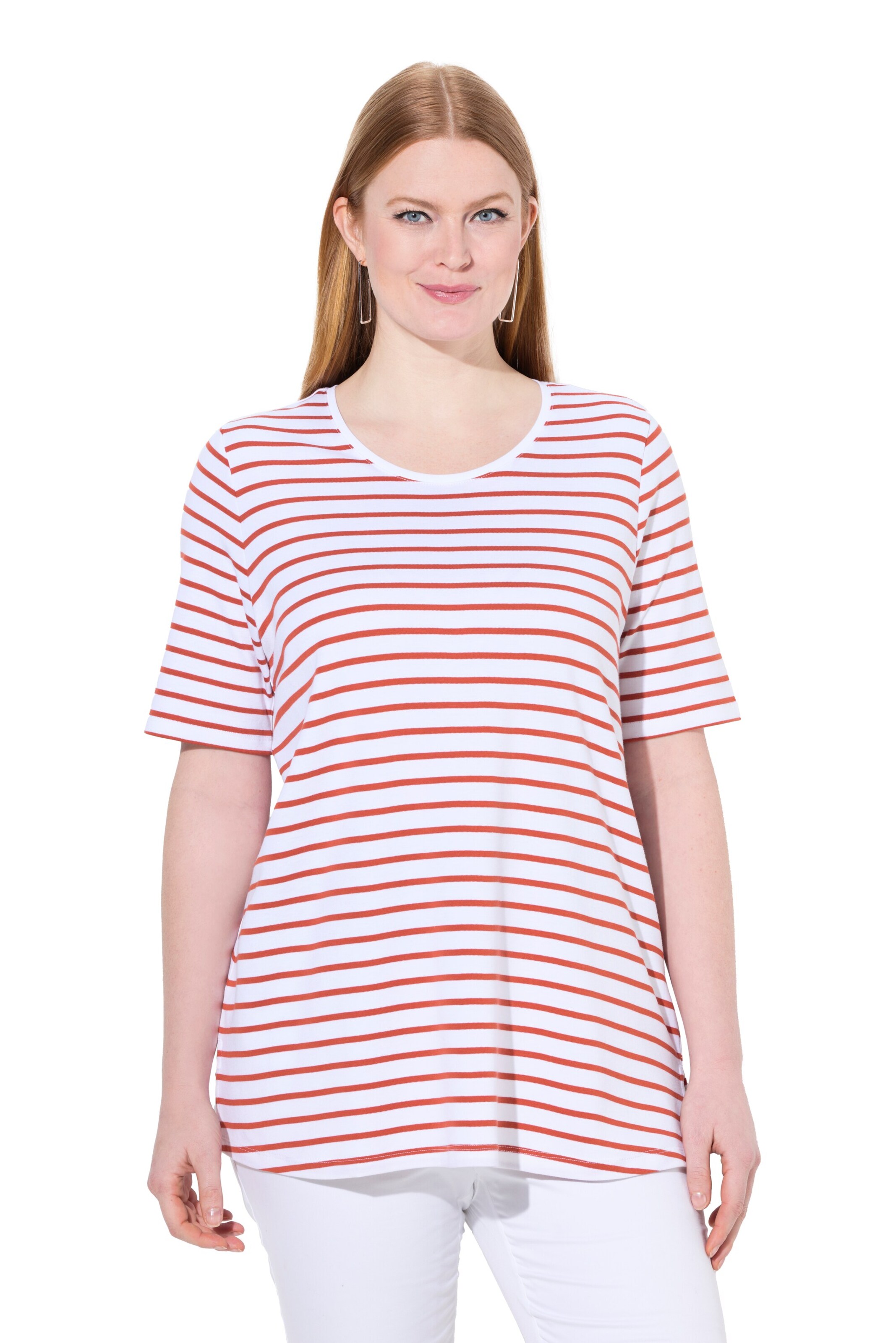 Ulla Popken Shirt in Rood: voorkant