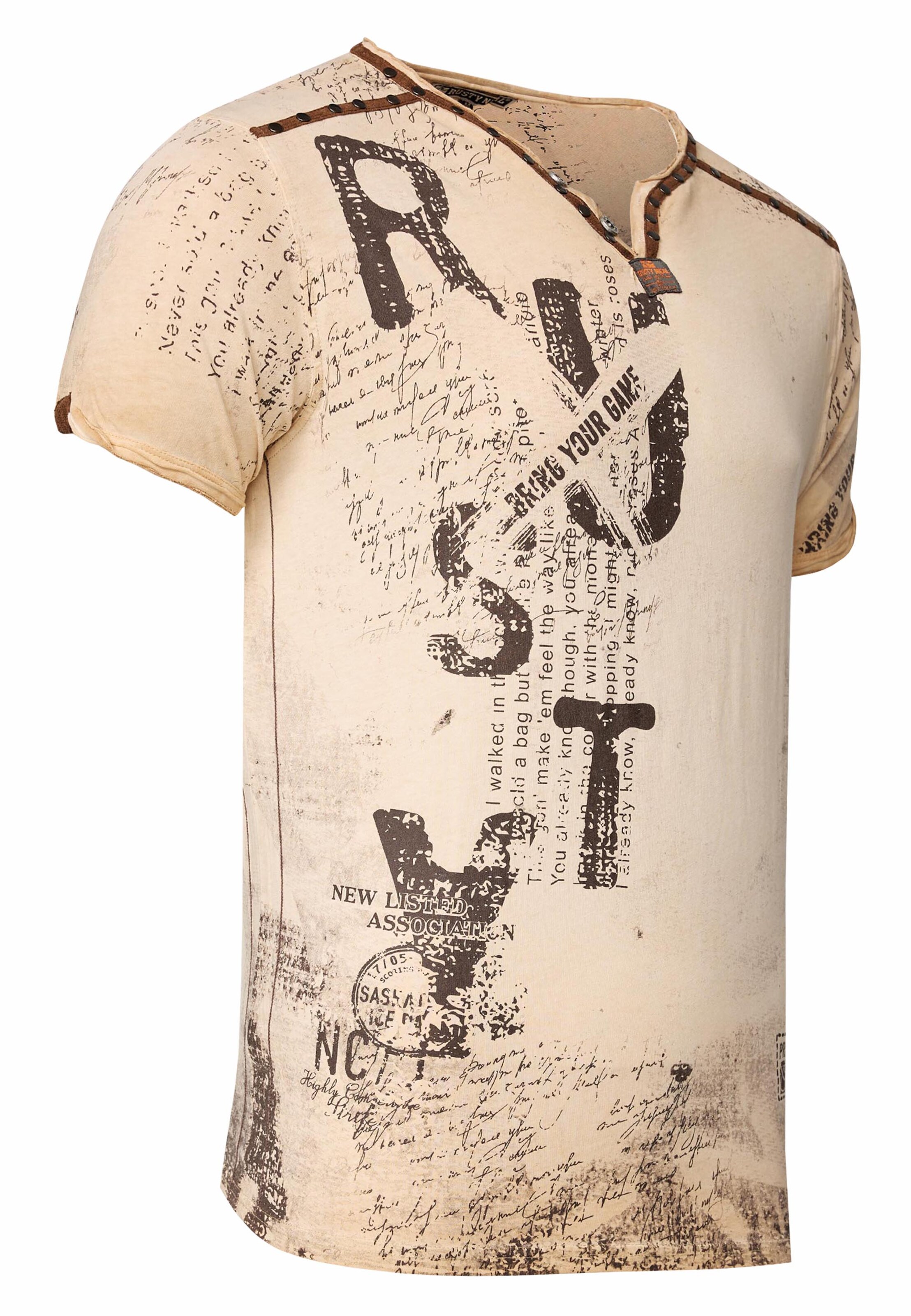 Rusty Neal T-Shirt in Beige