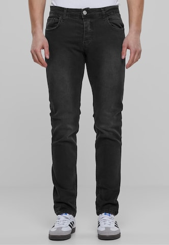 2Y Premium Slimfit Jeans in Grijs: voorkant