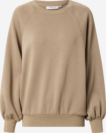 MSCH COPENHAGEN Sweatshirt 'BIANNA' i brun: forside