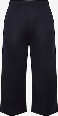 Ulla Popken Wide leg Broek in Blauw: voorkant