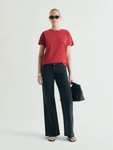 T-shirt 'Skull' Scalpers en rouge : devant