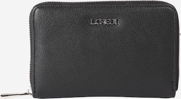 L.CREDI Wallet in Black: front