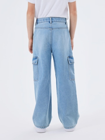 NAME IT Wide leg Jeans 'ROSE' in Blauw