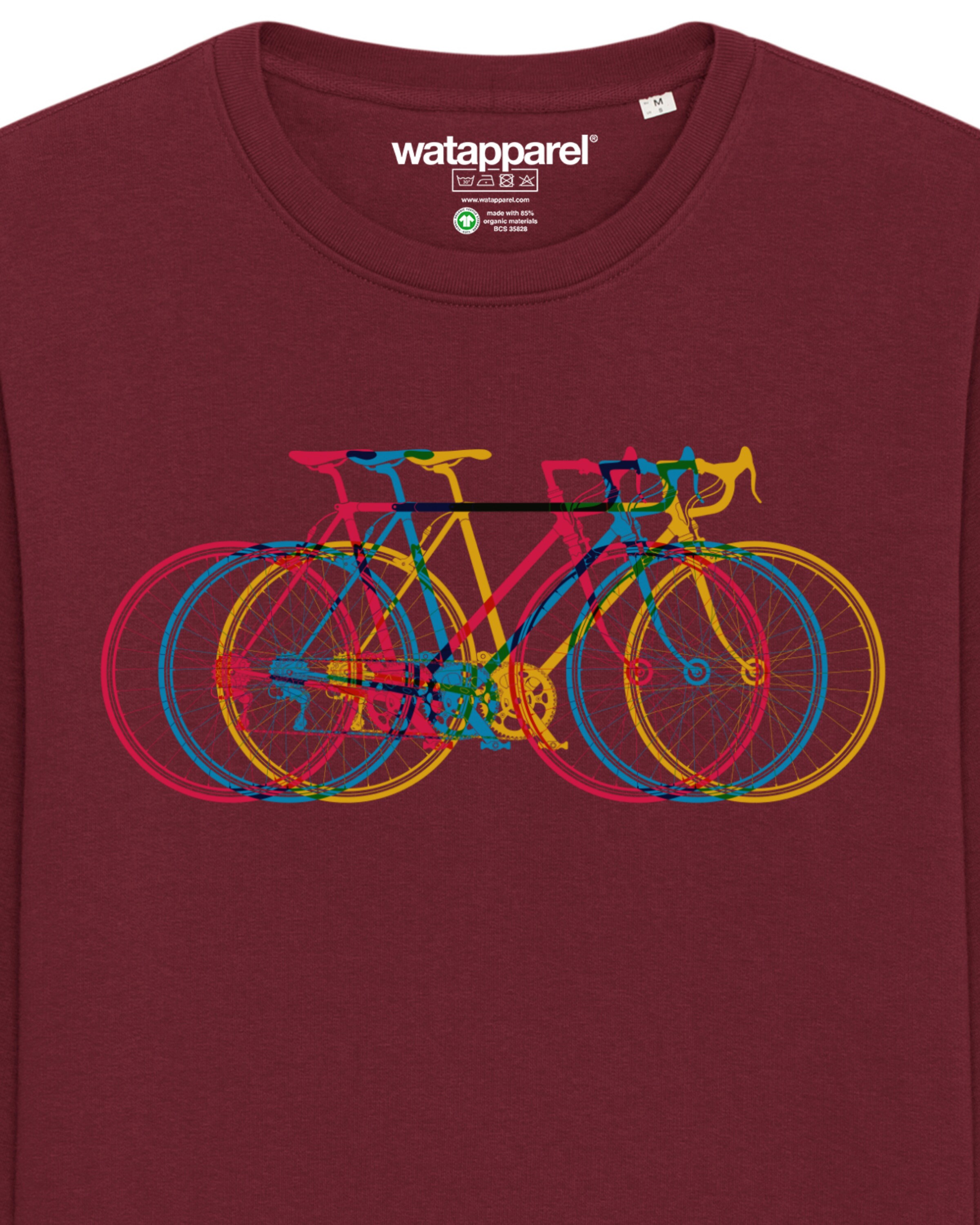 Sweat-shirt ' Fahrräder ' Watapparel en rouge