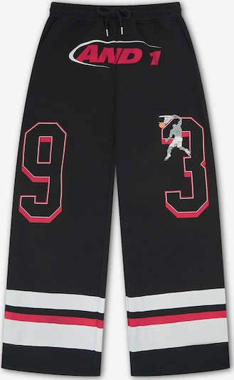 AND1 Hlače u crvena / crna / bijela, Pregled proizvoda