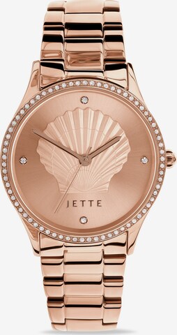 JETTE Analog Watch in Gold: front