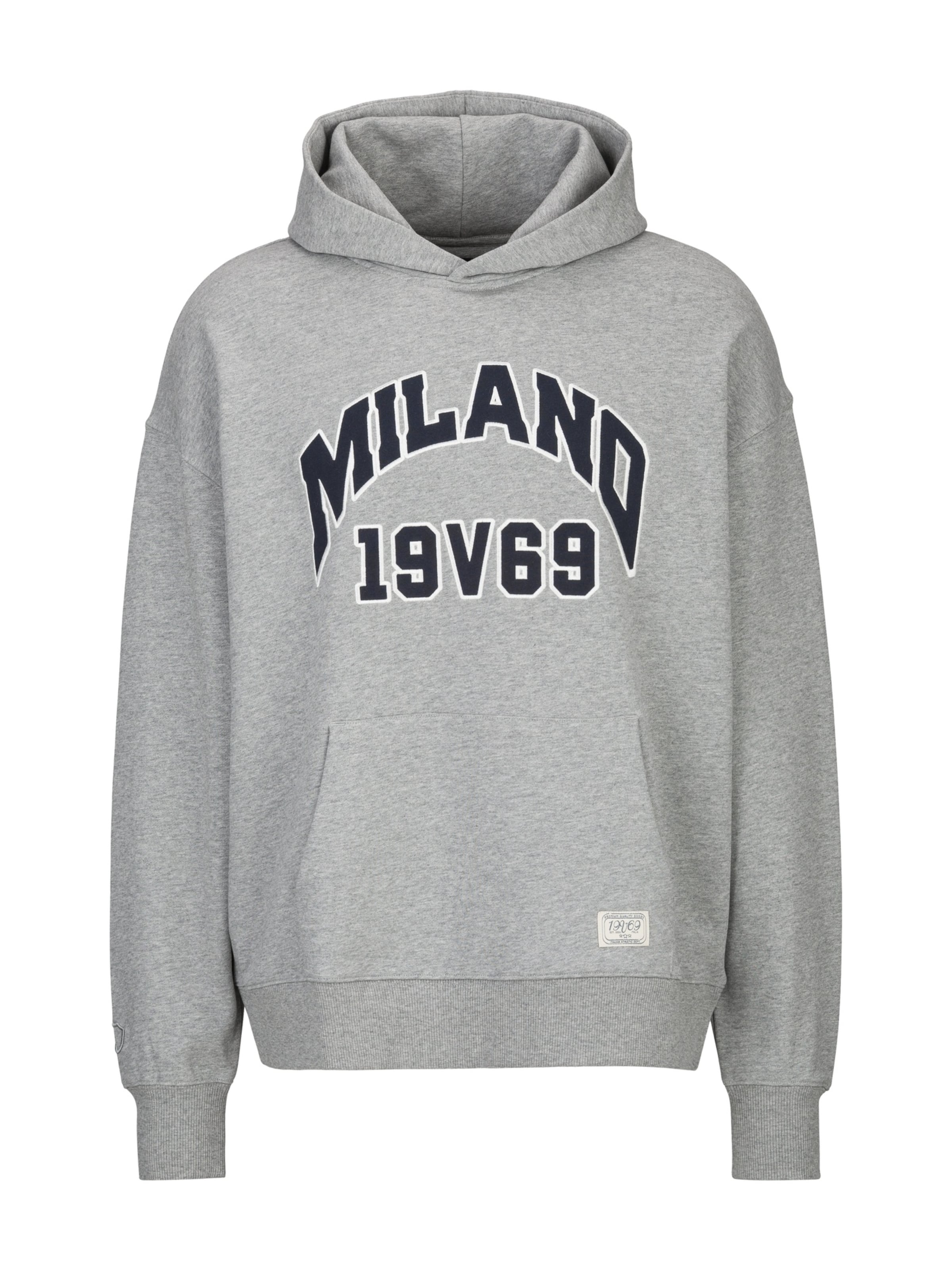 19V69 ITALIA - Sudadera 'Quentino College' en gris: frente
