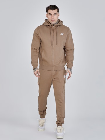 SikSilk Sweatvest in Bruin