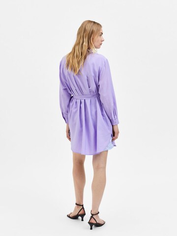 SELECTED FEMME Shirt Dress in Purple