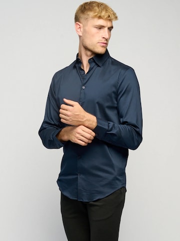 TEESHOPPEN - Regular Fit Camisa ' The Original ' em azul