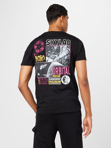 ALPHA INDUSTRIES T-Shirt 'Skylab' in Schwarz