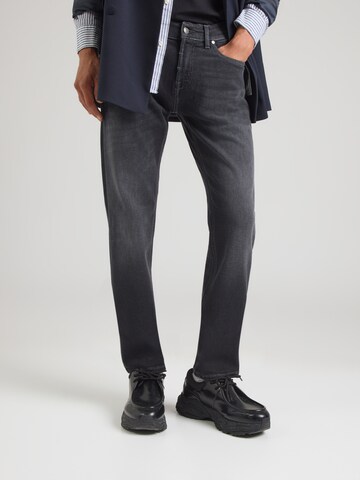 HECHTER PARIS Tapered Jeans 'BELFORT' i sort: forside