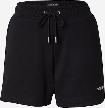 GUESS JEANS Regular Shorts in Schwarz: Vorderseite