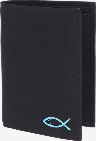 Porte-monnaies 'New Cryptan' OXMOX en noir : devant