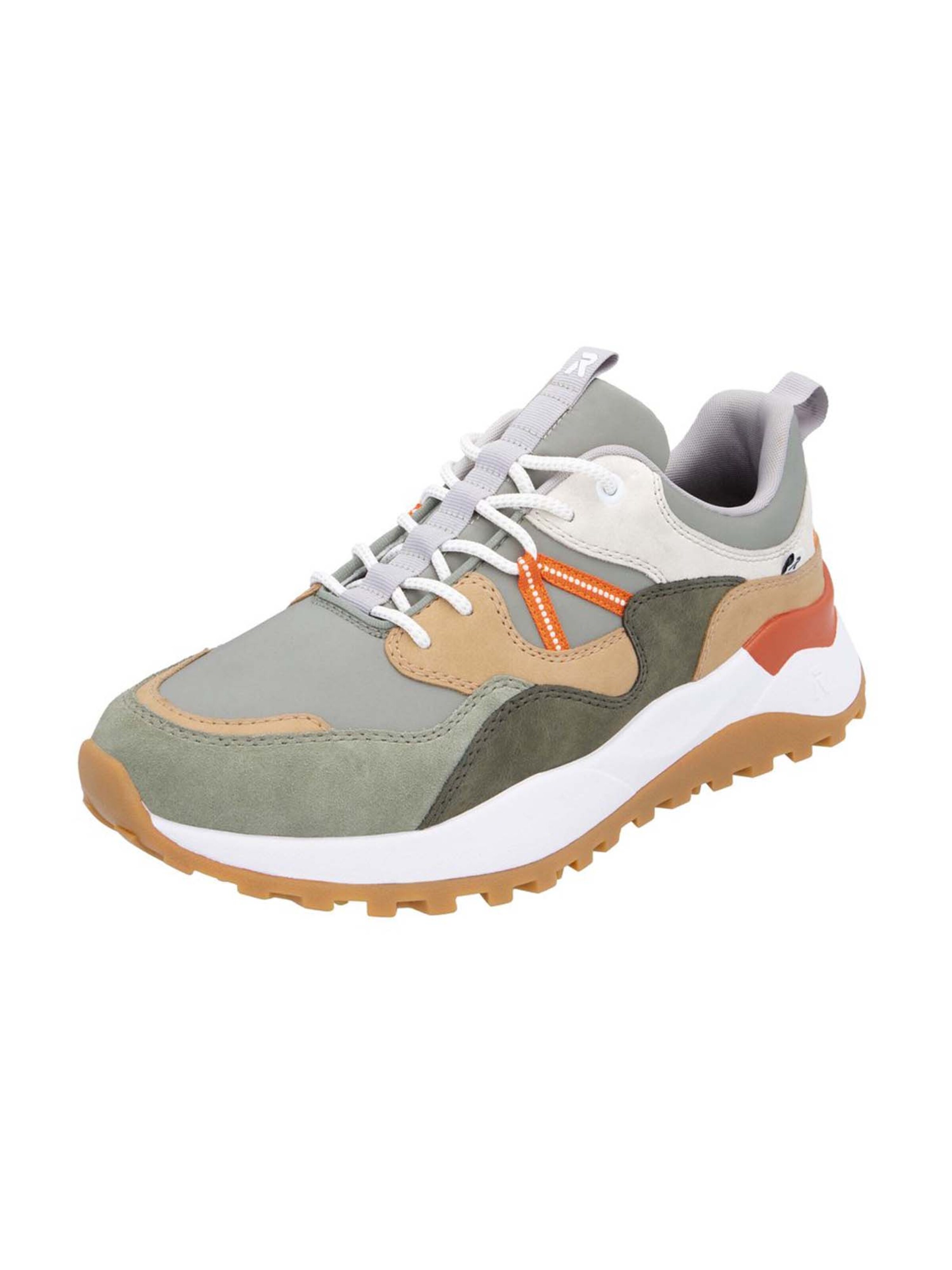 Baskets basses Rieker Sport en vert : devant